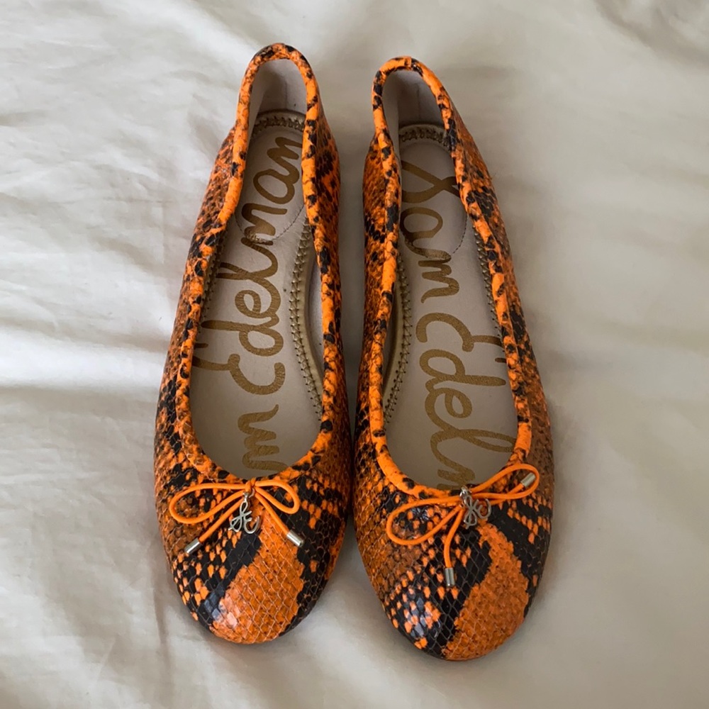 Sam Edelman 7 1/2 snake print flats
